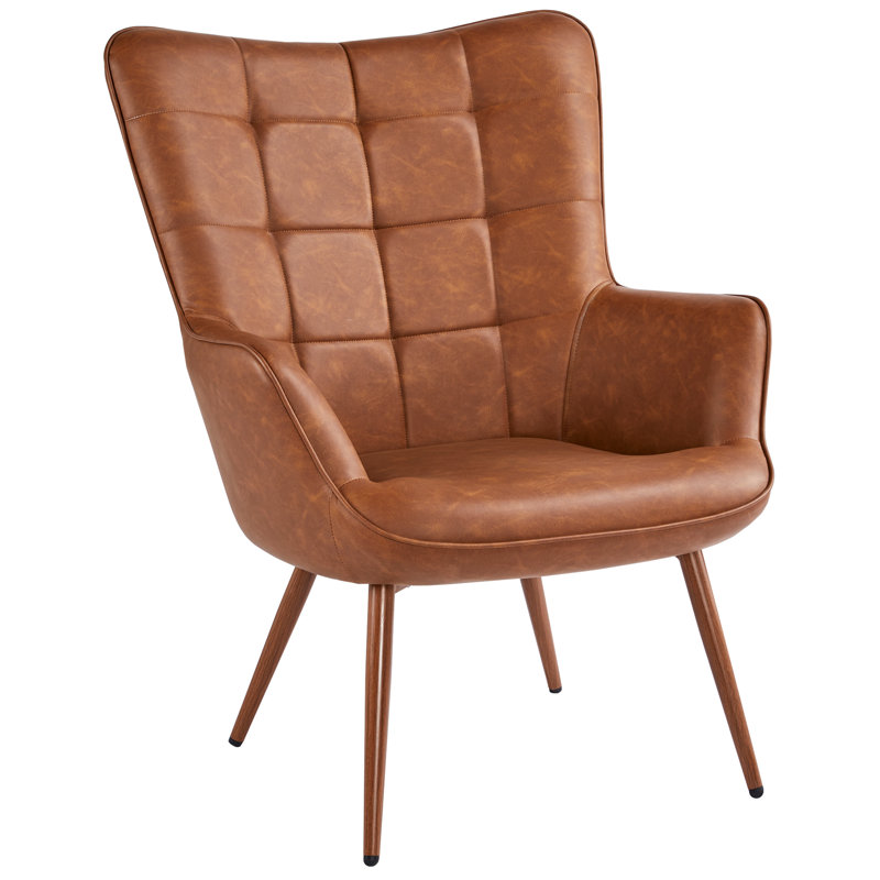Steelside™ Aichele 28''W x 31.3''D Faux Leather Wingback Steelside™ Aichele 28''W x 31.3''D Faux Leather Wingback
